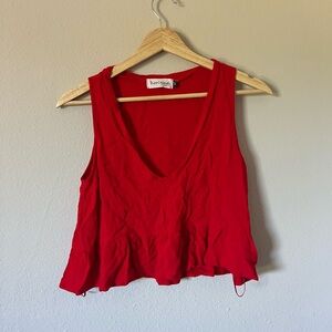 Red Sleeveless Top
